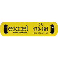 Excel Loom Label 20X100mm White/Black